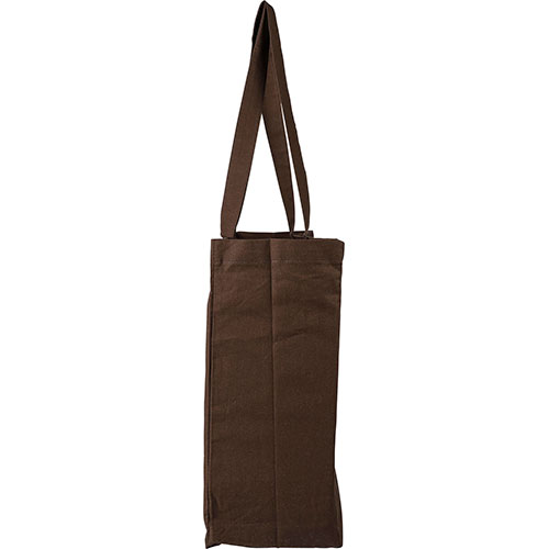 Borsa in cotone con soffietto MALEYA - dettaglio