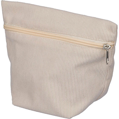 Pochette beauty in velluto a coste TIA - dettaglio