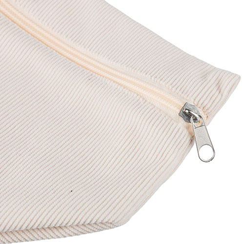 Pochette beauty in velluto a coste TIA - dettaglio