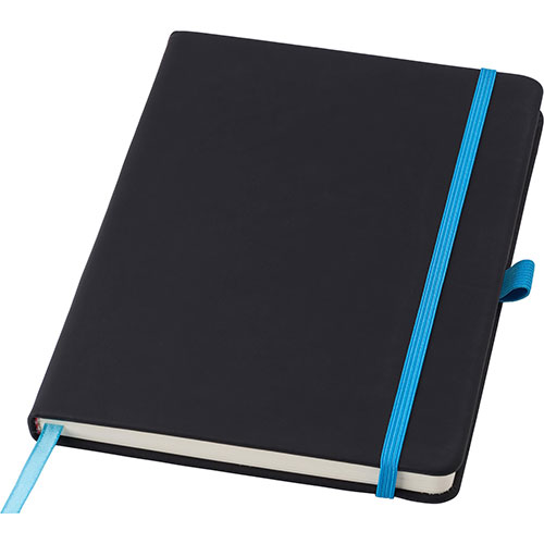 Quaderno nero con elastico colorato CHARLENE - dettaglio