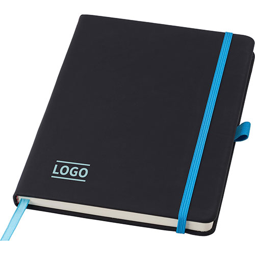 Quaderno nero con elastico colorato CHARLENE - dettaglio