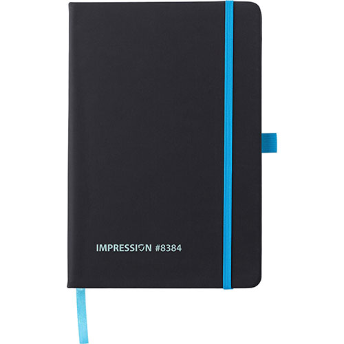 Quaderno nero con elastico colorato CHARLENE - dettaglio
