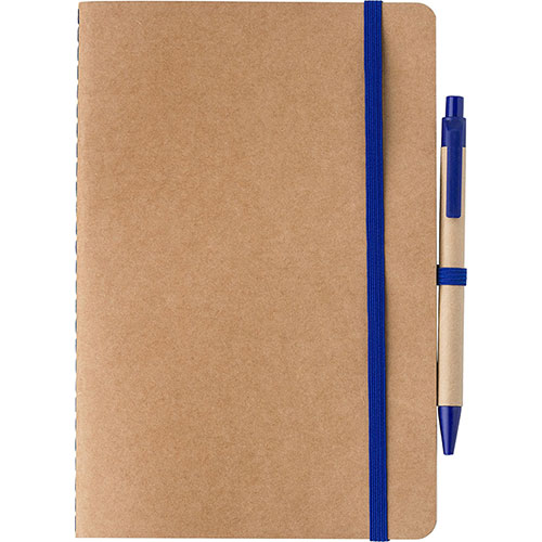 Quaderno ecologico con elastico e penna THEODORE - dettaglio