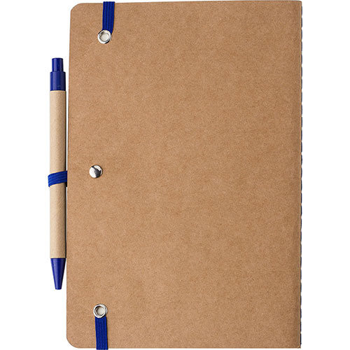 Quaderno ecologico con elastico e penna THEODORE - dettaglio