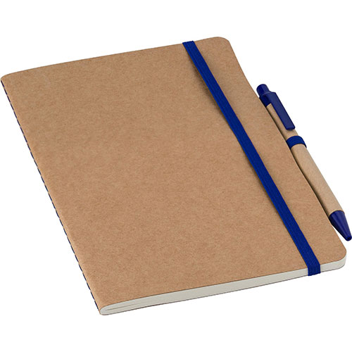 Quaderno ecologico con elastico e penna THEODORE - dettaglio