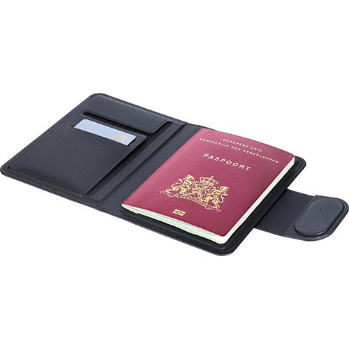Porta passaporto con localizzatore MAVI - dettaglio
