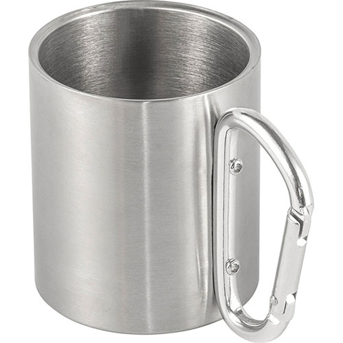 Tazza in acciaio con moschettone NELLA - dettaglio