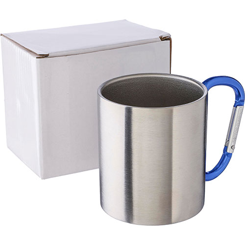 Tazza in acciaio con moschettone NELLA - dettaglio