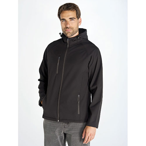 Softshell uomo con cappuccio JT - dettaglio