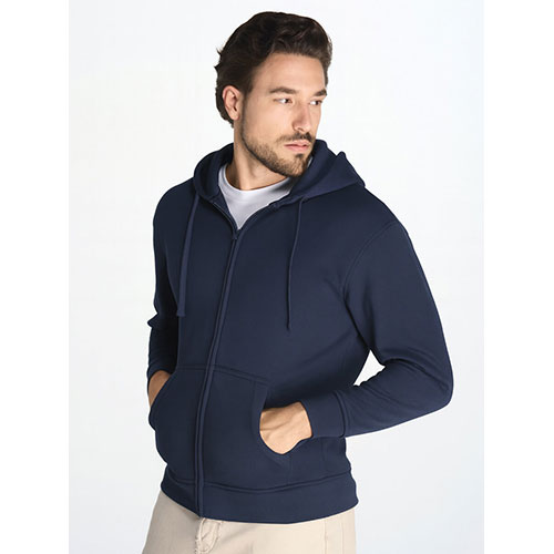 Felpa unisex cappuccio e zip PREMIUM JT - dettaglio