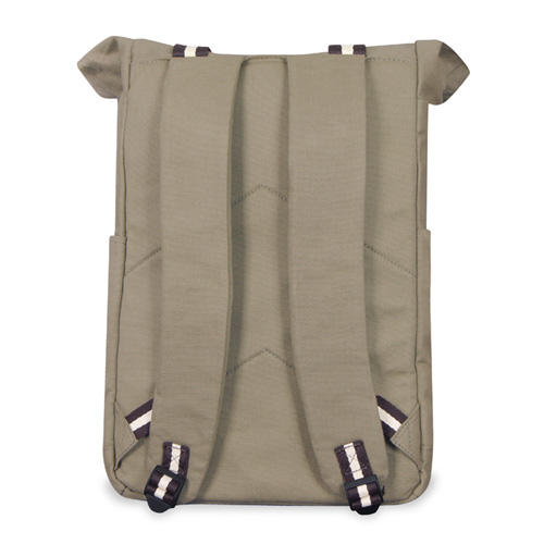 Zaino rolltop in cotone con porta pc NOMAD - dettaglio