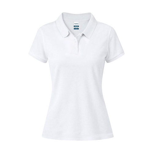 Polo donna bianca KOUPAN - dettaglio