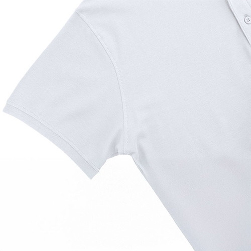 Polo bianca in cotone CHAPLIN - dettaglio