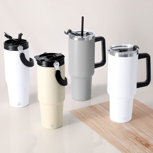 Tazza da viaggio con cannuccia LIENA - dettaglio