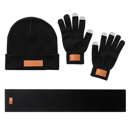 Set con sciarpa, cappello e guanti HIBBERT - dettaglio