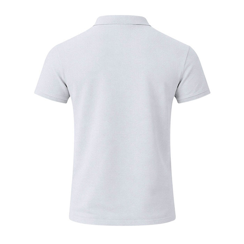 Polo bianca in 100% cotone CHARLES - dettaglio