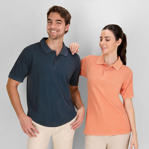 Polo effetto lavato KEN - dettaglio