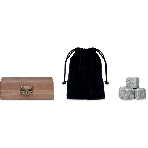 Set da regalo con 9 cubetti ghiaccio in pietra ABERDEEN - dettaglio