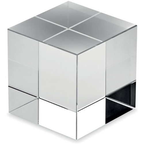 Trofeo in vetro a forma di cubo KUBEWARD - dettaglio