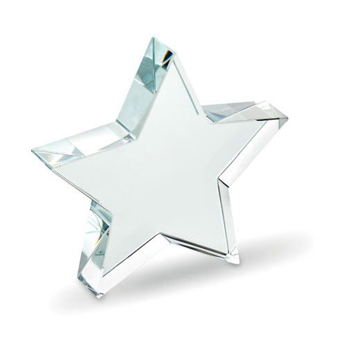 Trofeo in vetro a forma di stella STARWARD - dettaglio