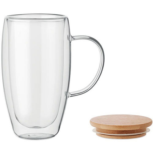 Tazza termica in vetro TEROL - dettaglio
