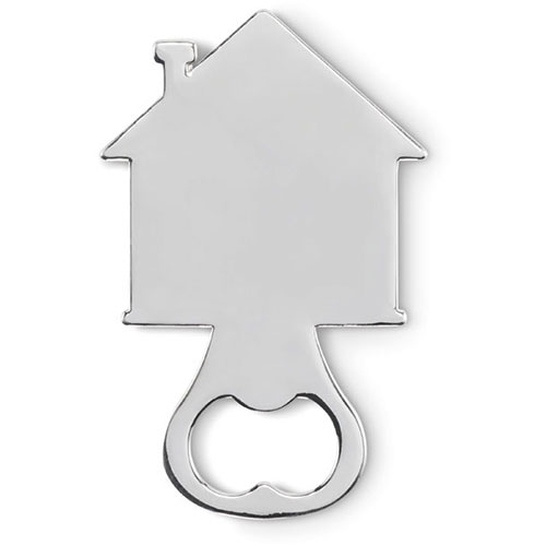 Apribottiglie in metallo a forma di casa MYHOUSE - dettaglio