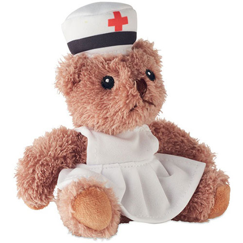 Orsetto peluche infermiere NURSE - dettaglio
