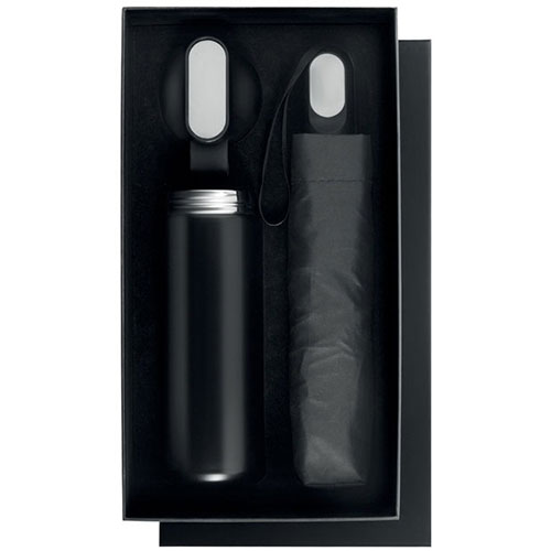Set regalo borraccia e ombrello HITHERE - dettaglio
