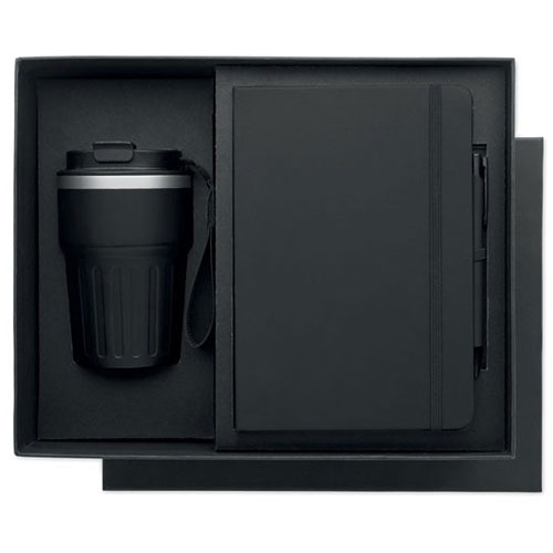 Gift set con penna, quaderno e tazza termica ENGAGE - dettaglio