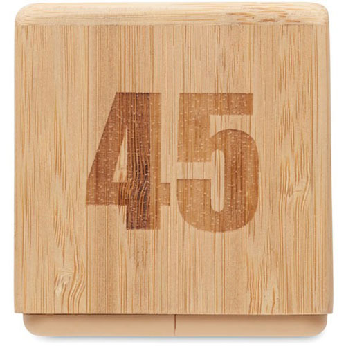 Timer in bamboo CURT - dettaglio