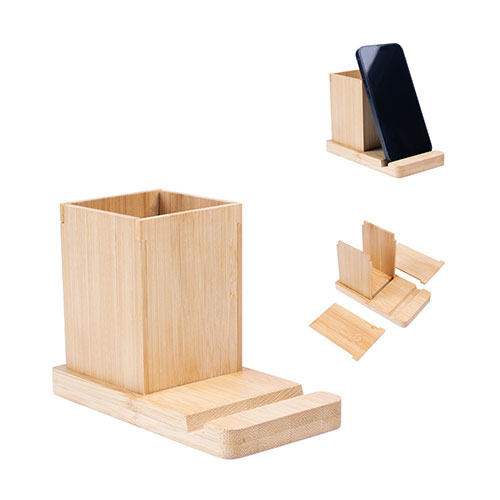ERWIN - set da scrivania con supporto per cellulare e tazza - dettaglio