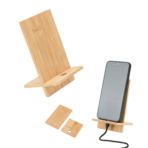 GALEN - supporto per cellulare in bamboo - dettaglio