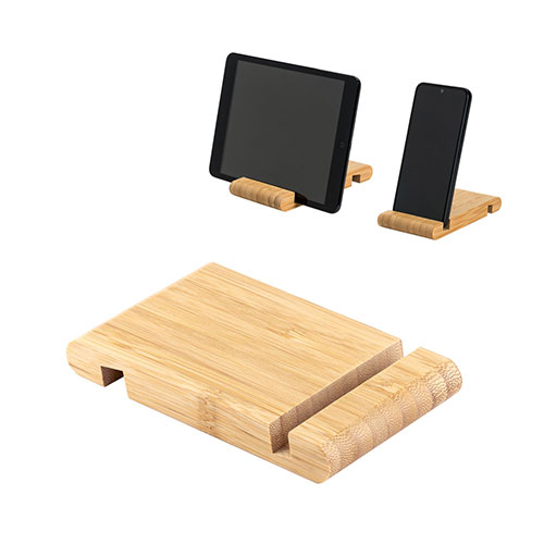 HABER - supporto in bamboo per cellulare - dettaglio