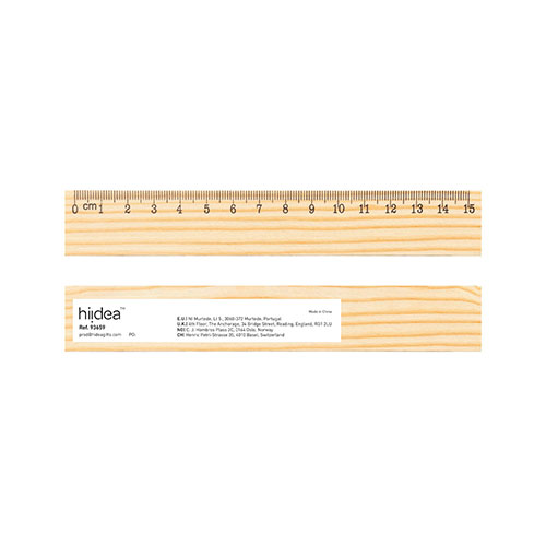 WESLEY 15 - righello in legno (15 cm) - dettaglio