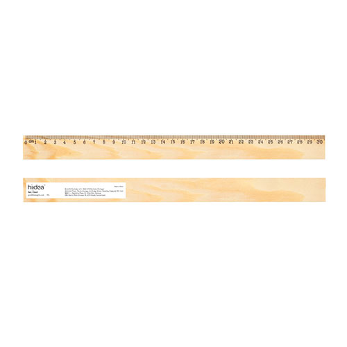 WESLEY 30 - righello in legno (30 cm) - dettaglio