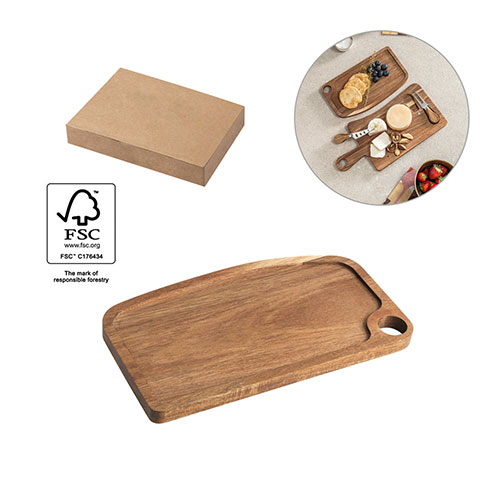 CAPER - tagliere in legno di acacia - dettaglio
