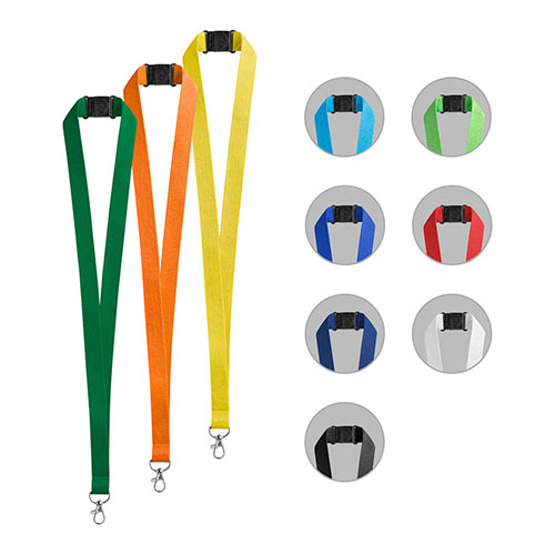 LEEDS - lanyard in poliestere con chiusura di sicurezza - dettaglio