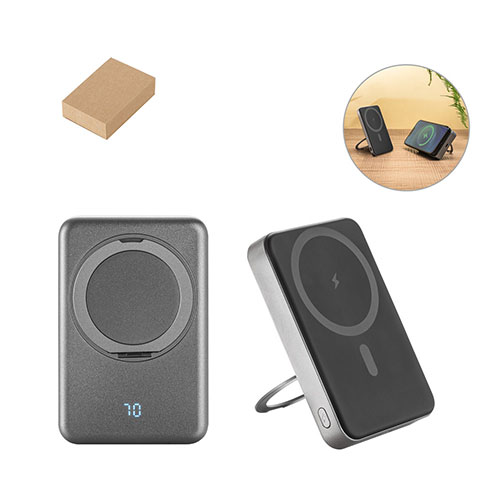 WARSHEL 10 - power bank magnetico da 10.000 mAh con caricatore wireless e supporto - dettaglio