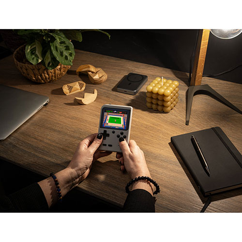 BOWSER - console portatile con 256 giochi classici - dettaglio