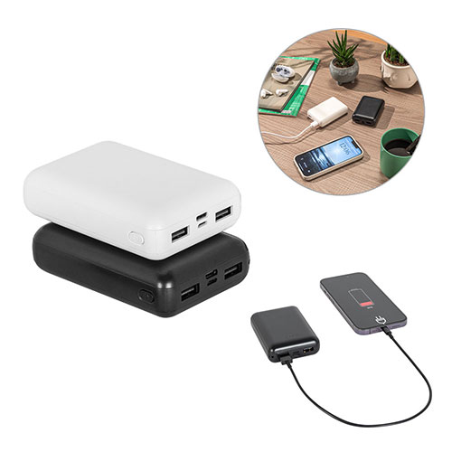 LEAKEY 10 - power bank da 10.000 mAh in ABS riciclato - dettaglio