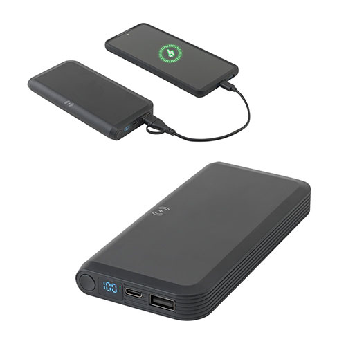 BECKER 10 - power bank da 10.000 mAh con caricatore wireless - dettaglio