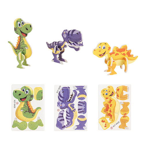 DINOSAURUS - puzzle 3D in carta a forma di dinosauro - dettaglio