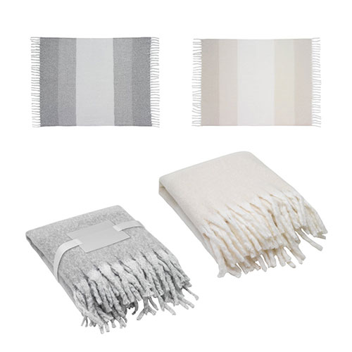 COMFY - coperta in rPET con effetto simile al mohair - dettaglio