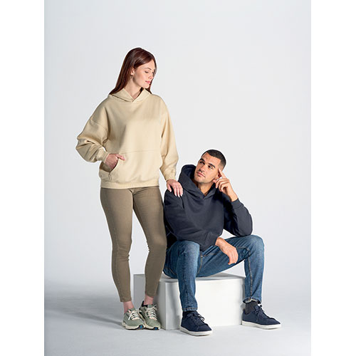 Felpa uomo con cappuccio OVERSIZE - dettaglio