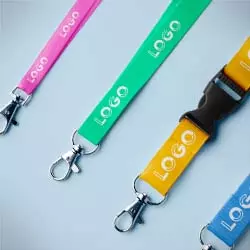 lanyard personalizzato di colore giallo