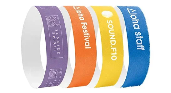 bracciale identificativo monouso personalizzabile in molti colori