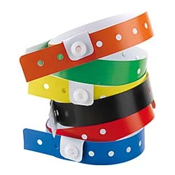 braccialetti identificativi in pvc di olori assortiti