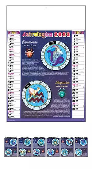calendari personalizzati aziendali con logo tema astrologia 2023 calendari personalizzati aziendali con logo tema astrologia 2023