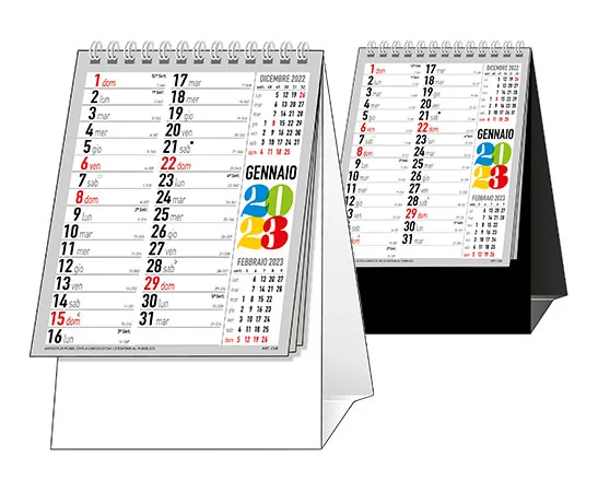 calendario da tavolo personalizzato 