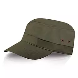 cappello stile militare verde oliva mimetico con visiera corta modello vasco